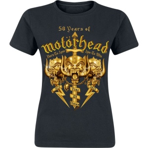 Motörhead 50 Years Of Motörhead Dámské tričko černá - RockTime.cz