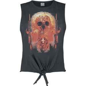 Slayer Amplified Collection - Ribs Dámský top charcoal - RockTime.cz
