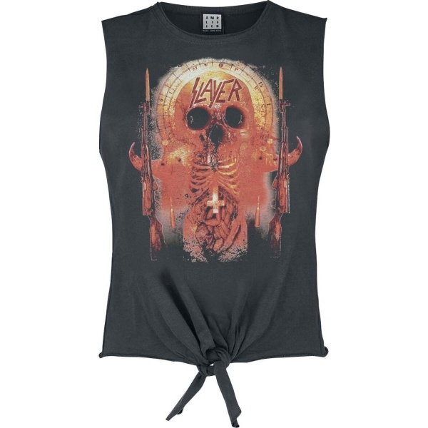 Slayer Amplified Collection - Ribs Dámský top charcoal - RockTime.cz