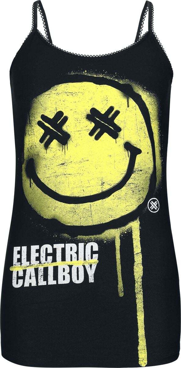 Electric Callboy Spray Smile Dámský top černá - RockTime.cz