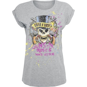 Guns N' Roses Top Hat Splatter Dámské tričko prošedivelá - RockTime.cz