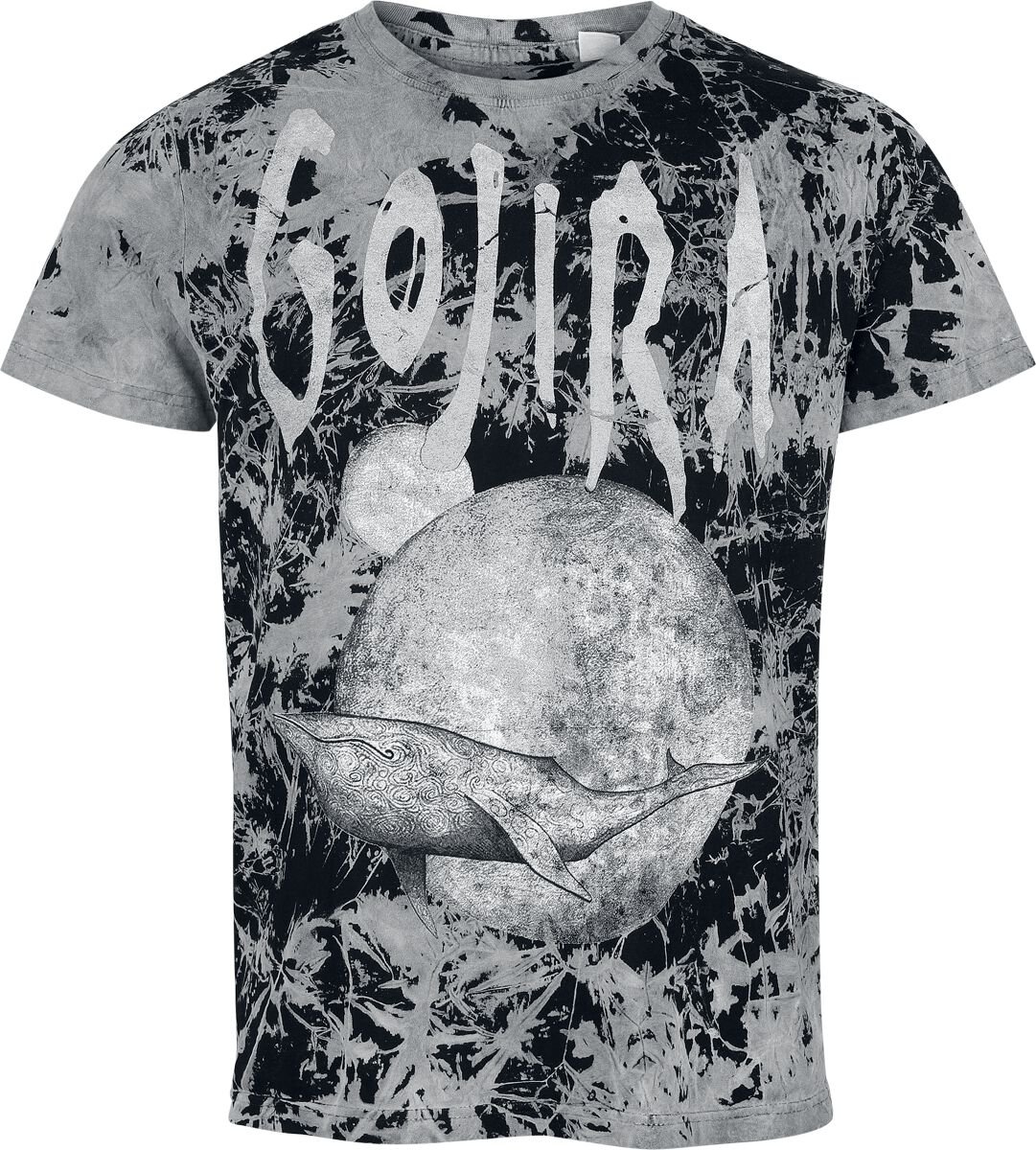 Gojira Whale Sun Moon Tričko cerná/šedá - RockTime.cz