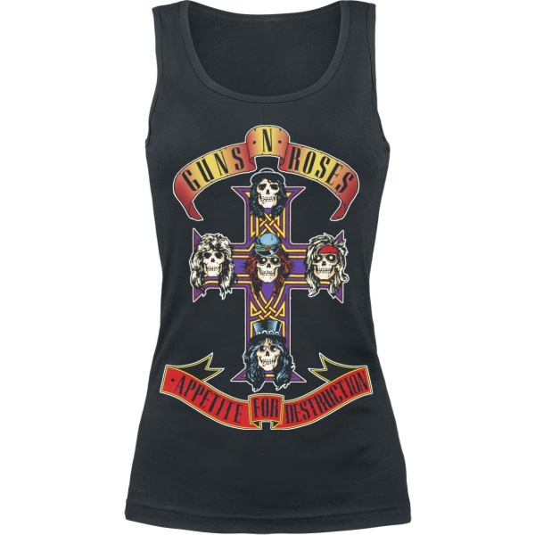 Guns N' Roses Appetite For Destruction Dámský top černá - RockTime.cz