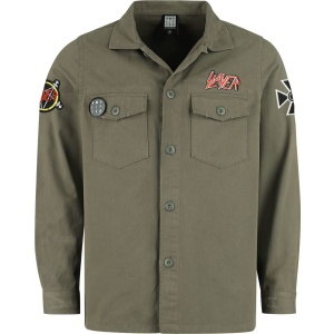 Slayer Amplified Collection Military Shirt - Shacket Košile khaki - RockTime.cz