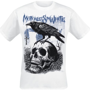 Motionless In White Crow Tričko bílá - RockTime.cz