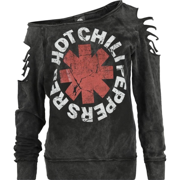 Red Hot Chili Peppers Crest Dámská mikina tmavě šedá - RockTime.cz