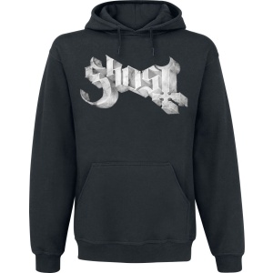 Ghost Marble Logo Mikina s kapucí černá - RockTime.cz