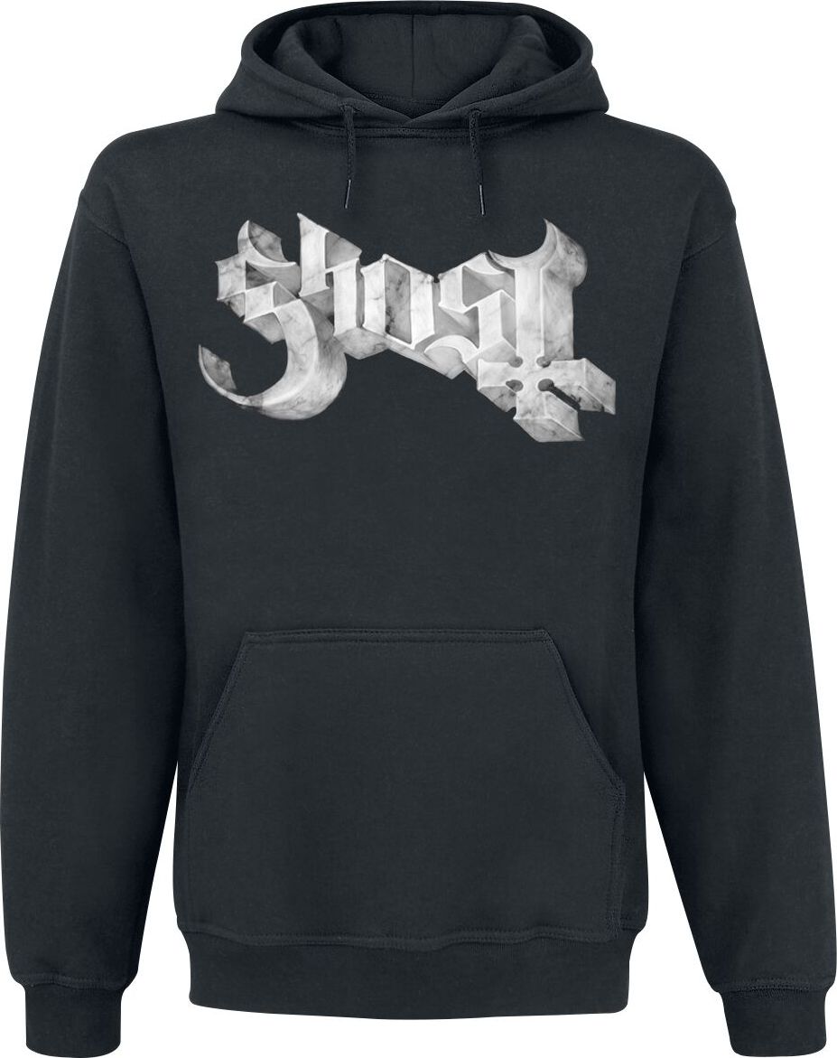 Ghost Marble Logo Mikina s kapucí černá - RockTime.cz