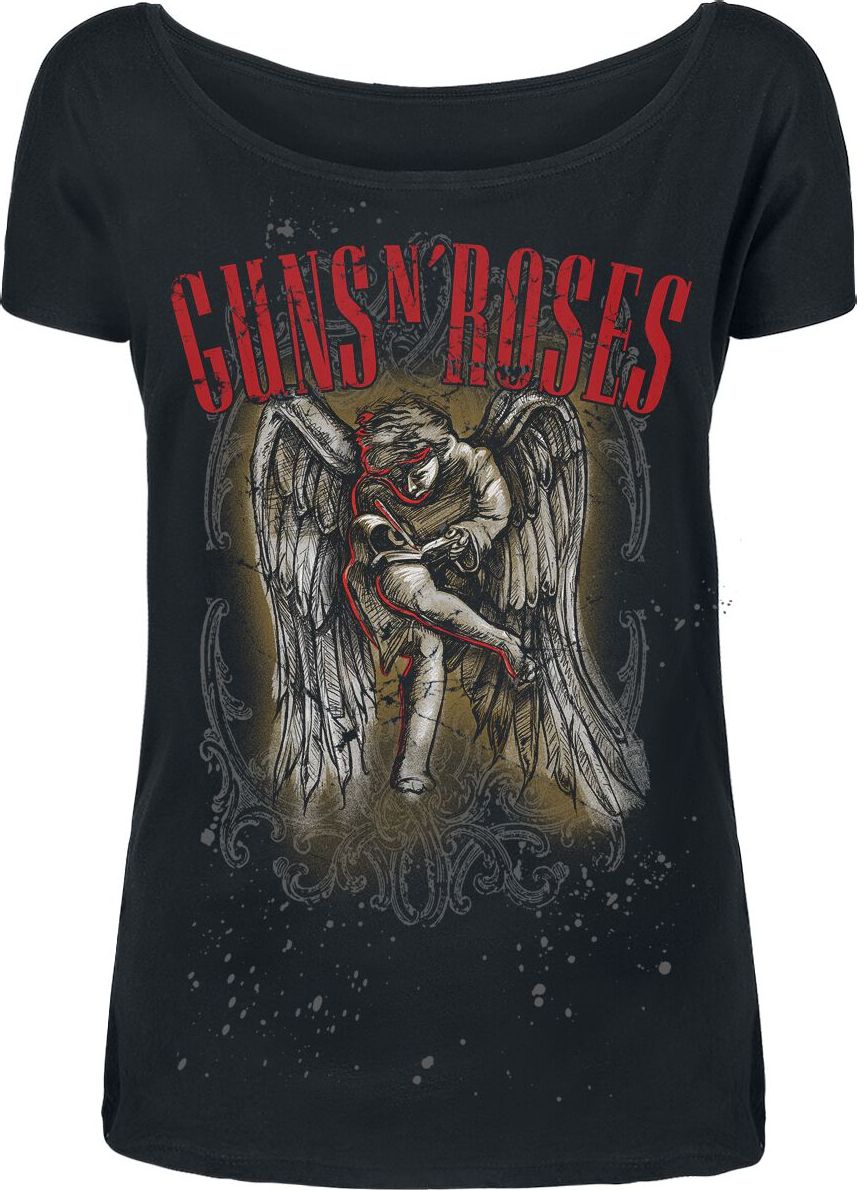 Guns N' Roses Sketched Cherub Dámské tričko černá - RockTime.cz