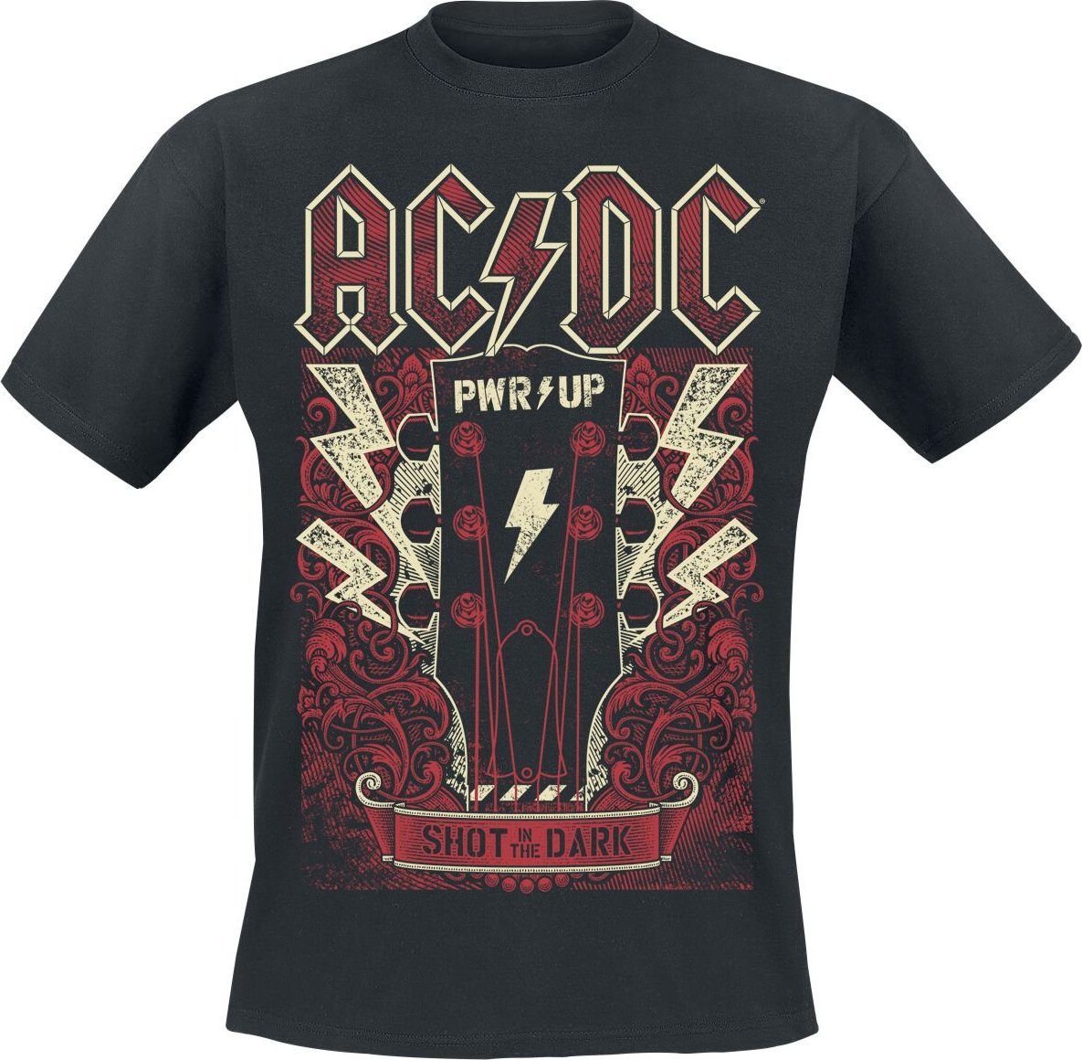 AC/DC PWRUP Guitar Tričko černá - RockTime.cz