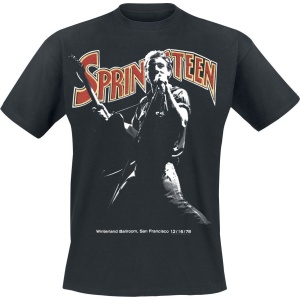 Bruce Springsteen Winterland Ballroom Singing Tričko černá - RockTime.cz