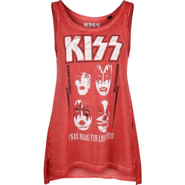 Kiss Lovin You Dámský top červená - RockTime.cz