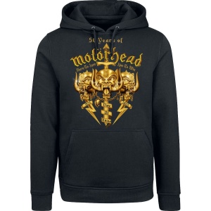 Motörhead 50 Years Of Motörhead Mikina s kapucí černá - RockTime.cz