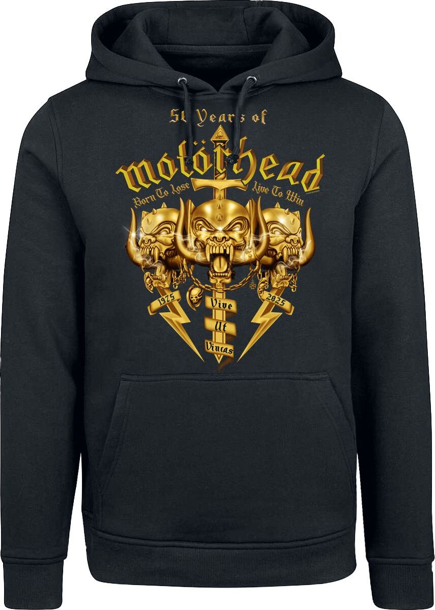 Motörhead 50 Years Of Motörhead Mikina s kapucí černá - RockTime.cz