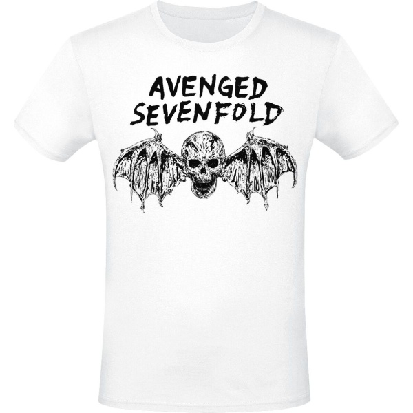 Avenged Sevenfold Bat Tričko bílá - RockTime.cz