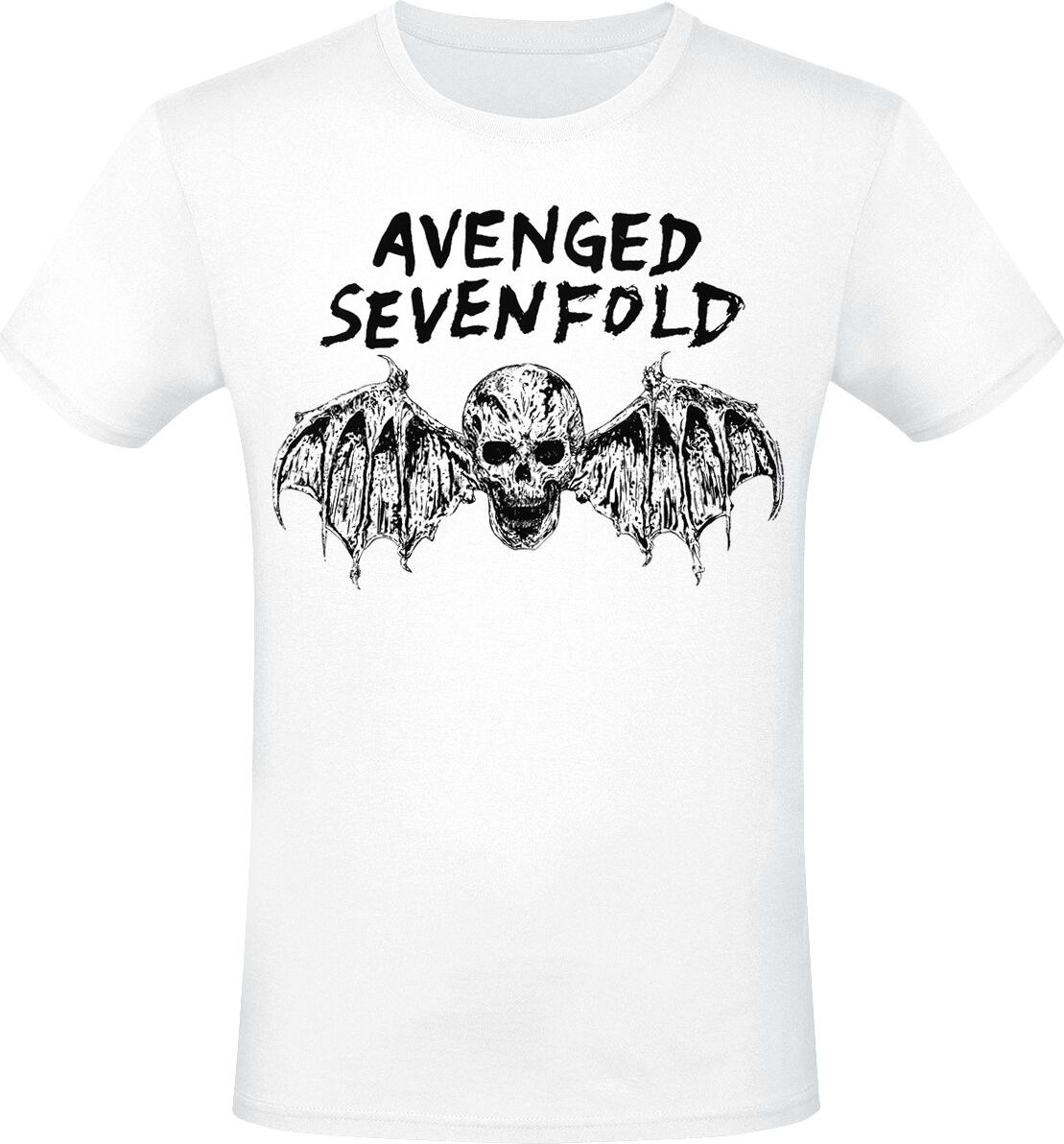Avenged Sevenfold Bat Tričko bílá - RockTime.cz