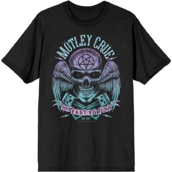 Mötley Crüe 2 Fast 4 Love Tričko černá - RockTime.cz