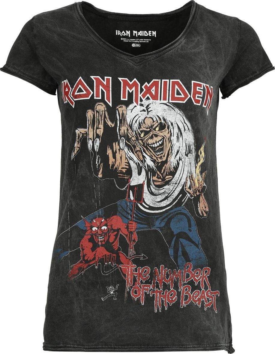 Iron Maiden The Number Of The Beast Dámské tričko černá - RockTime.cz