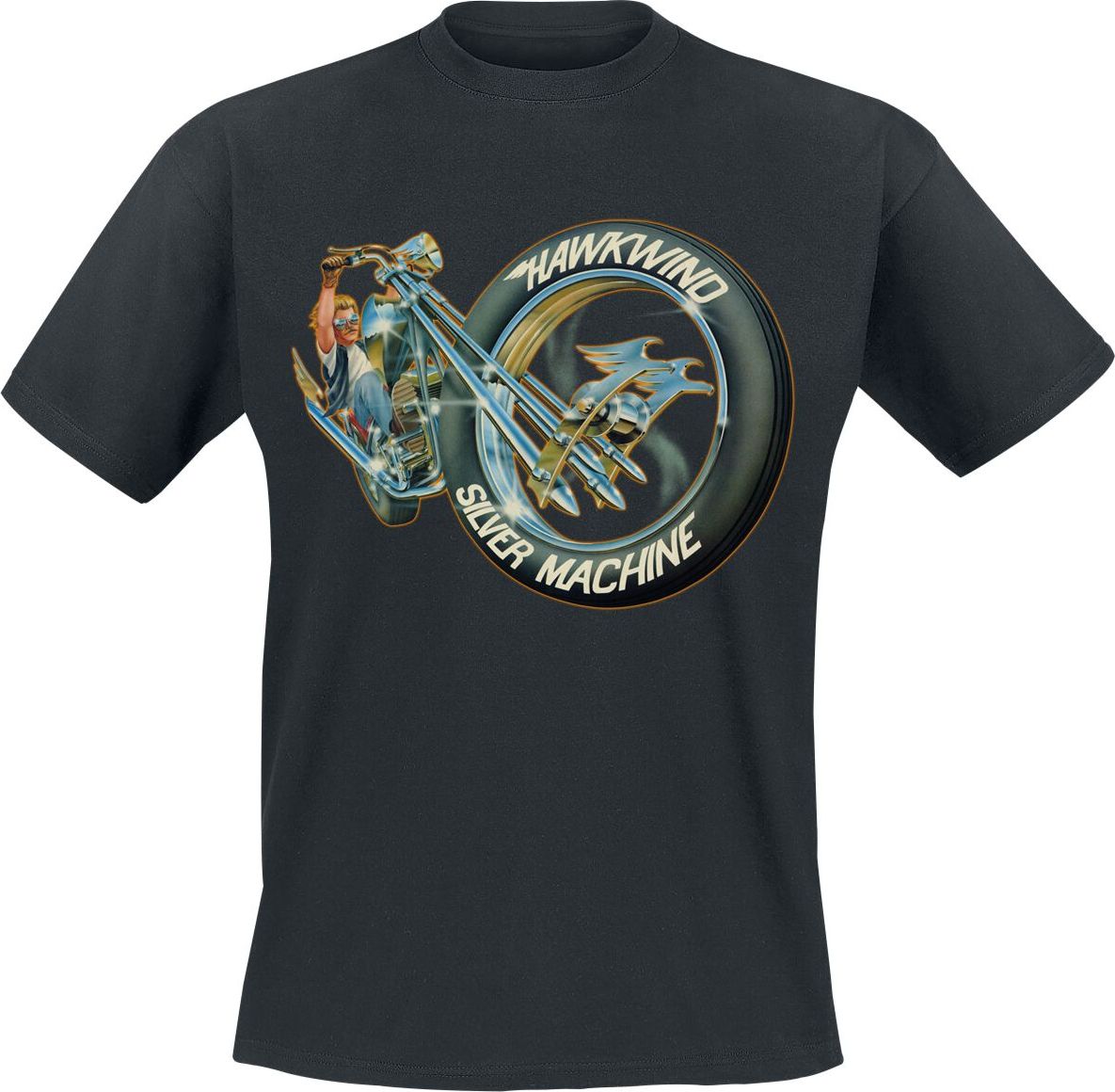 Hawkwind Silver Machine Tričko černá - RockTime.cz