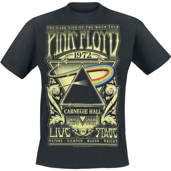 Pink Floyd The Dark Side Of The Moon - Live On Stage 1972 Tričko černá - RockTime.cz