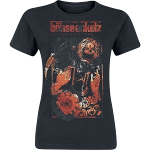 Böhse Onkelz Chronos Poppy Red Dámské tričko černá - RockTime.cz