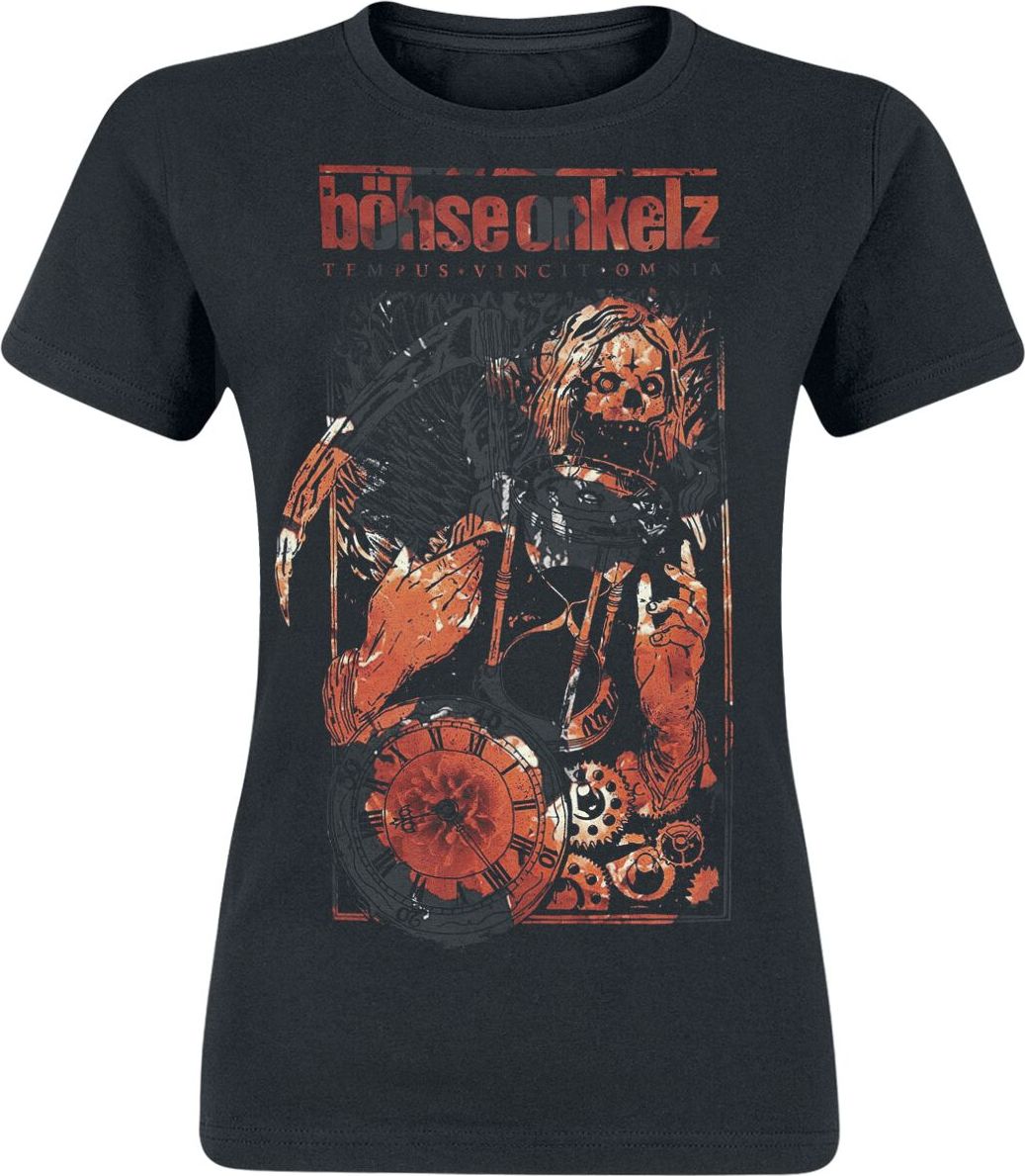 Böhse Onkelz Chronos Poppy Red Dámské tričko černá - RockTime.cz