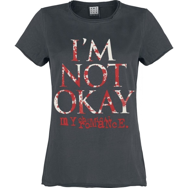 My Chemical Romance Amplified Collection - I'm Not Okay Dámské tričko charcoal - RockTime.cz