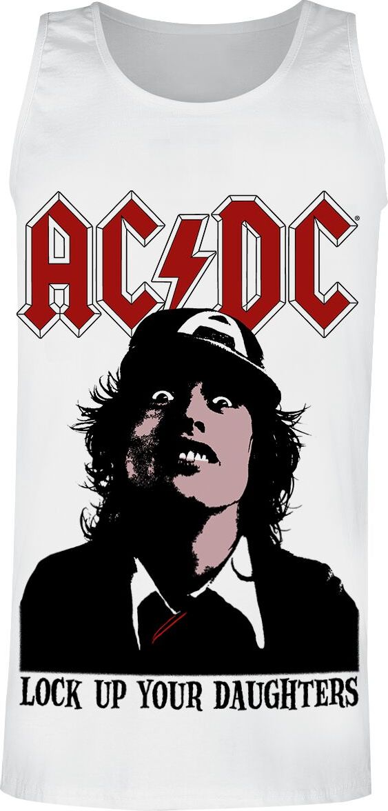 AC/DC Lock Up Your Daughters Tank top bílá - RockTime.cz