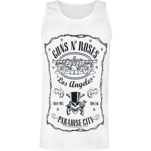 Guns N' Roses Paradise City Label Tank top bílá - RockTime.cz