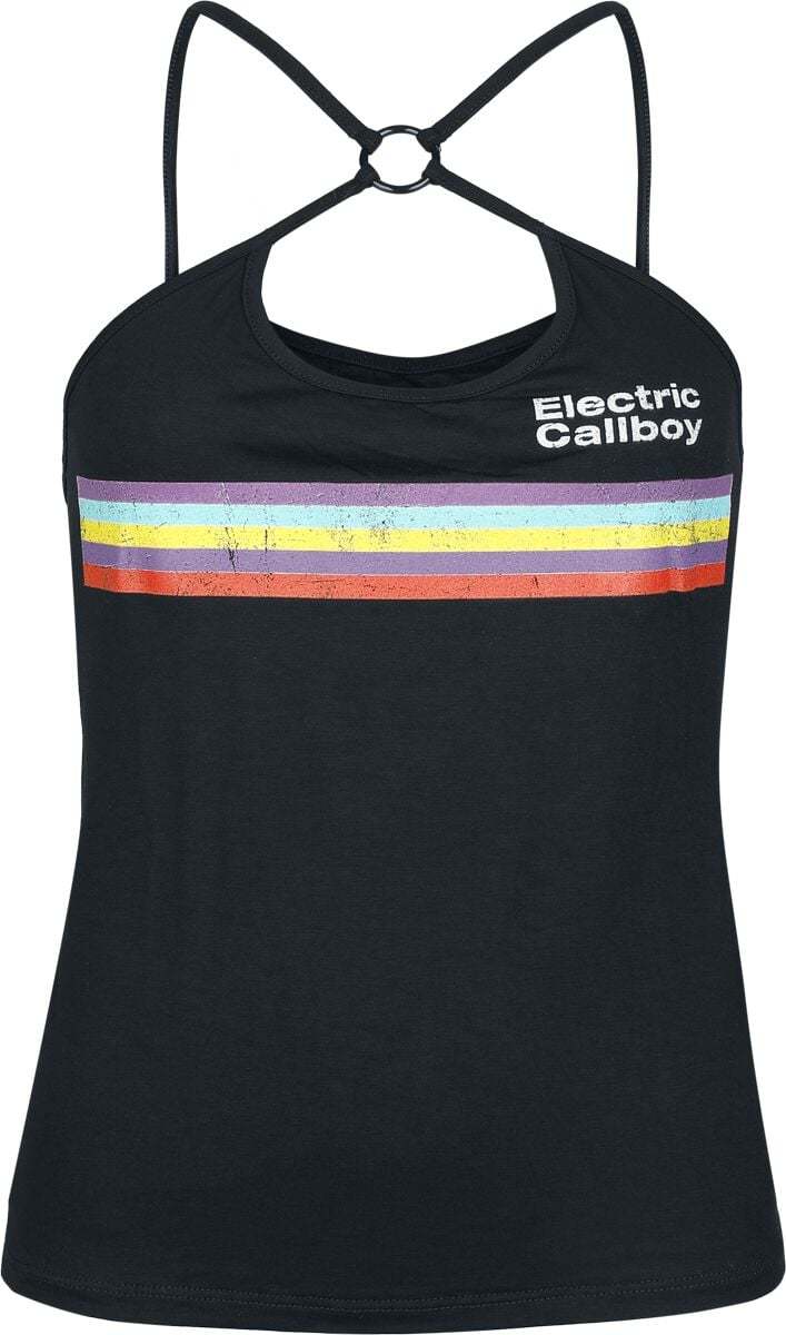 Electric Callboy Stripe Dámský top černá - RockTime.cz