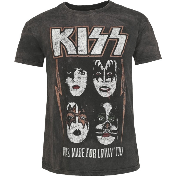 Kiss I Was Made For Lovin' You Tričko šedá - RockTime.cz