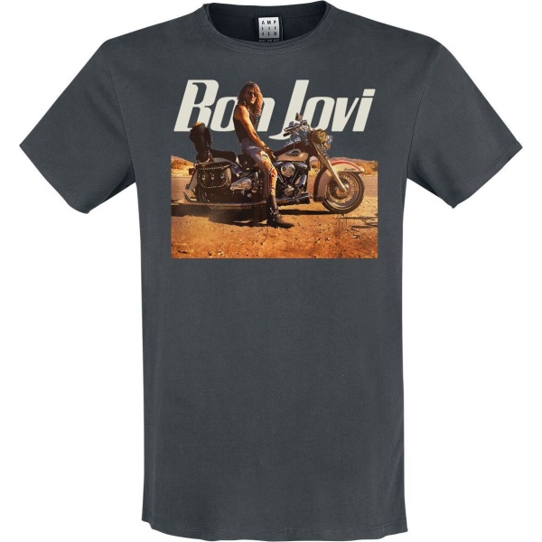 Bon Jovi Amplified Collection - Wanted Dead Or Alive Tričko charcoal - RockTime.cz