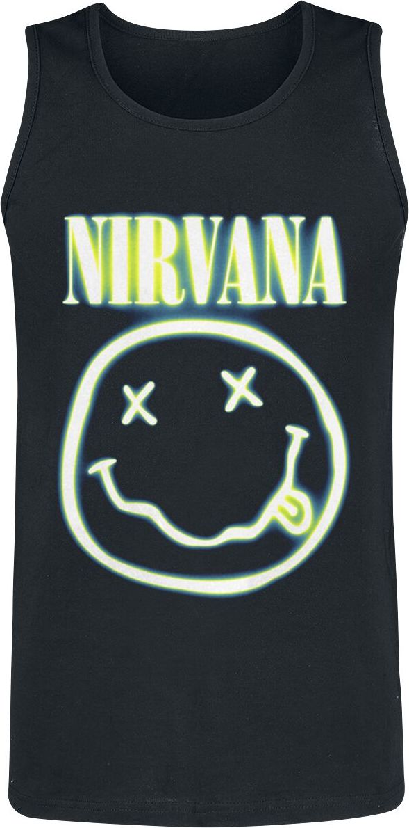 Nirvana Neon Logo Tank top černá - RockTime.cz