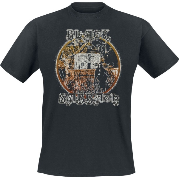 Black Sabbath Self Titled Circle Tričko černá - RockTime.cz