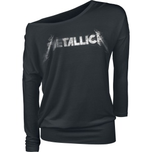 Metallica Spiked Logo Dámské tričko s dlouhými rukávy černá - RockTime.cz