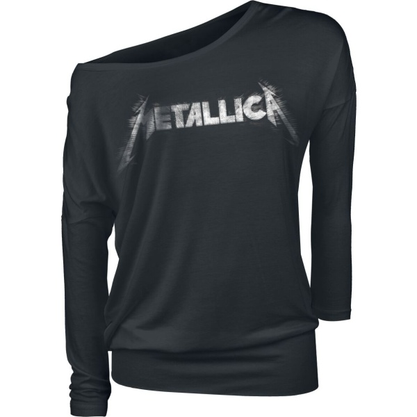 Metallica Spiked Logo Dámské tričko s dlouhými rukávy černá - RockTime.cz