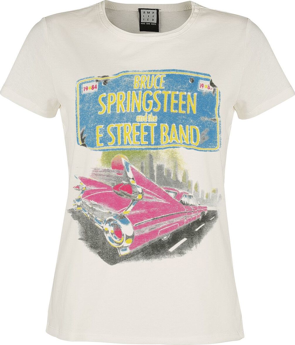 Bruce Springsteen Pink Cadi Dámské tričko šedobílá - RockTime.cz