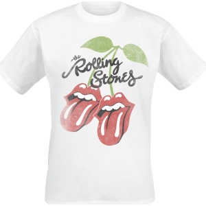 The Rolling Stones Cherries Lick Tričko bílá - RockTime.cz