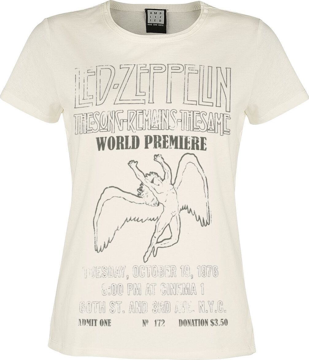 Led Zeppelin Amplified Collection - The Song Remains The Same Dámské tričko šedobílá - RockTime.cz