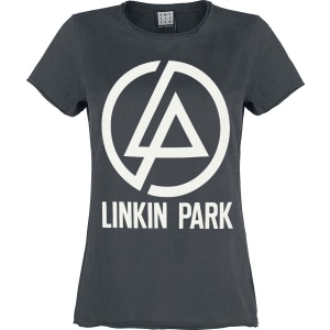 Linkin Park Amplified Collection - Circle Logo Dámské tričko charcoal - RockTime.cz