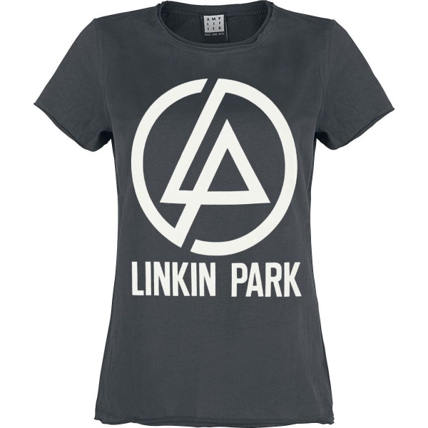 Linkin Park Amplified Collection - Circle Logo Dámské tričko charcoal - RockTime.cz