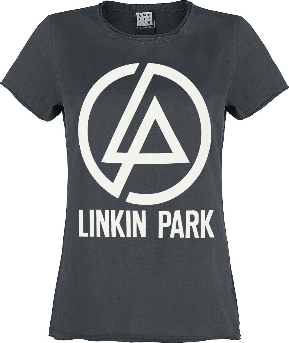 Linkin Park Amplified Collection - Circle Logo Dámské tričko charcoal - RockTime.cz