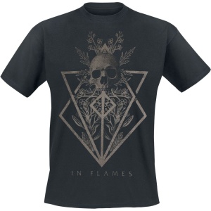 In Flames Skull Tričko černá - RockTime.cz