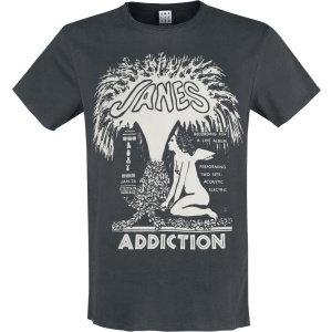 Janes Addiction Amplified Collection - Angel Fountain Tričko charcoal - RockTime.cz