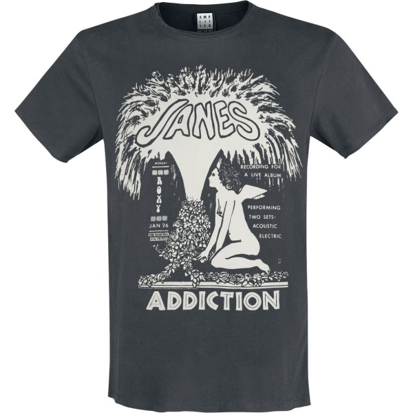 Janes Addiction Amplified Collection - Angel Fountain Tričko charcoal - RockTime.cz