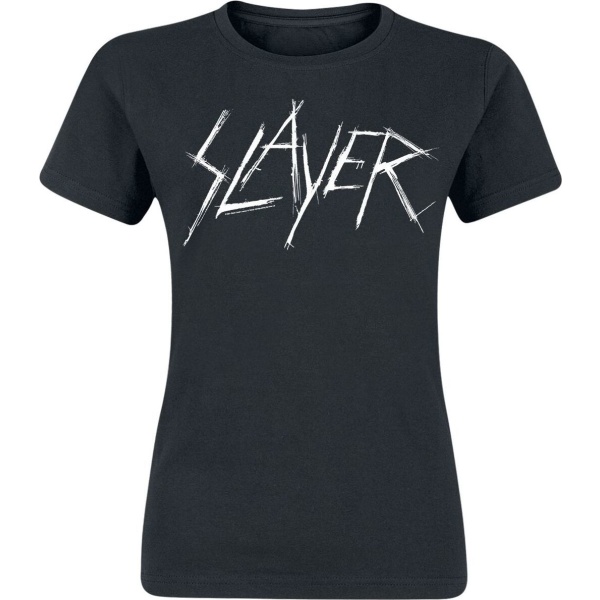 Slayer Scratchy Logo Dámské tričko černá - RockTime.cz