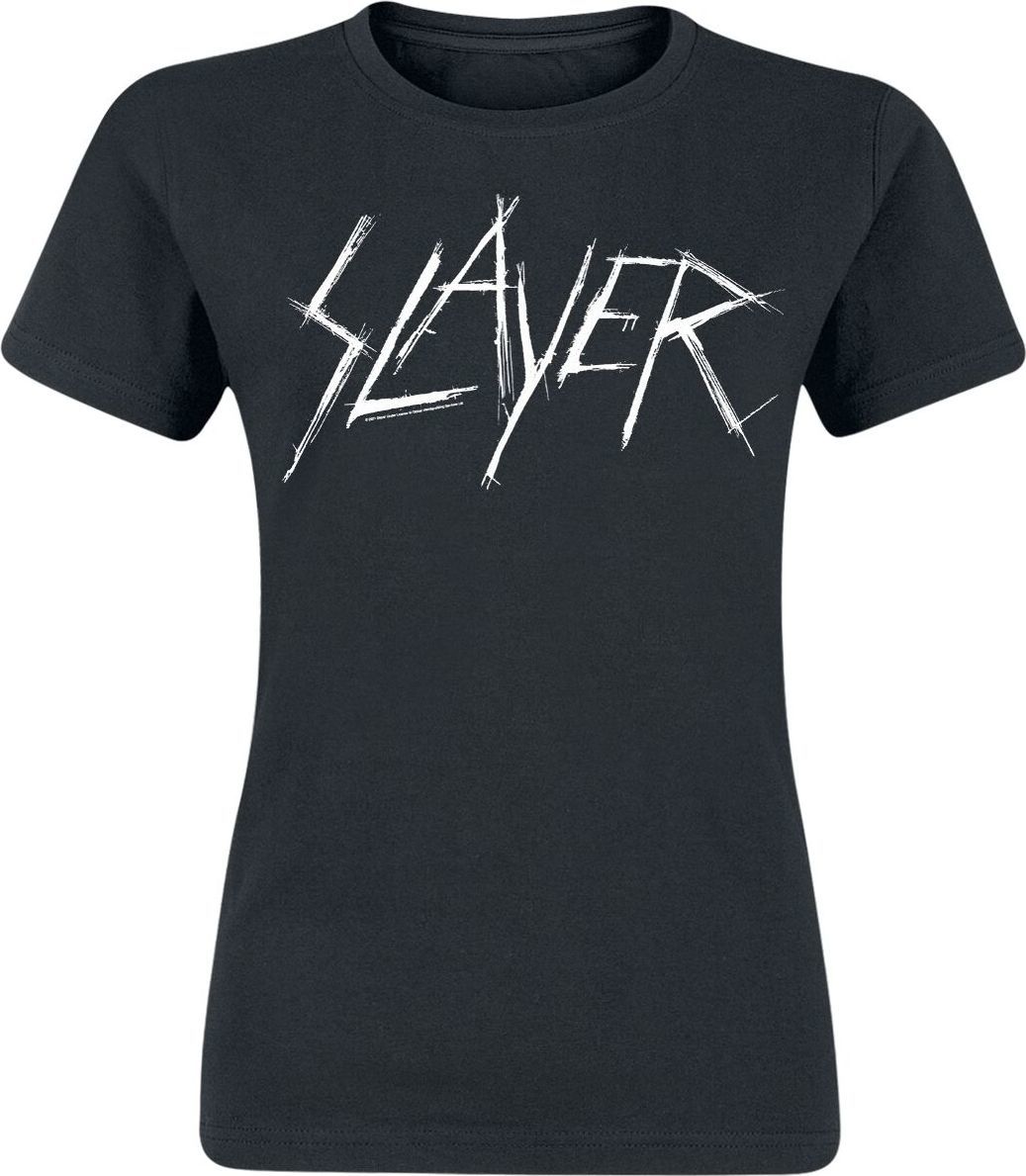 Slayer Scratchy Logo Dámské tričko černá - RockTime.cz