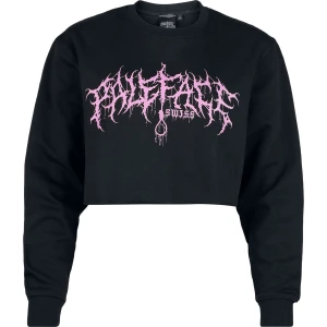 Paleface Swiss Pink Logo Dámská mikina černá - RockTime.cz