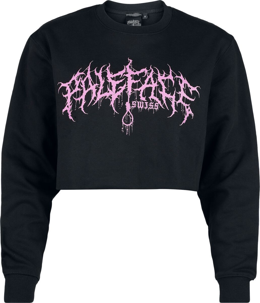 Paleface Swiss Pink Logo Dámská mikina černá - RockTime.cz