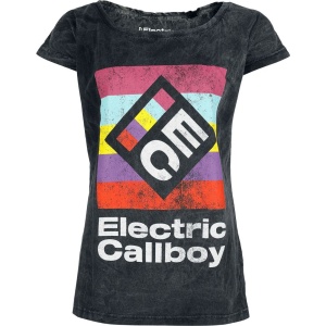 Electric Callboy Square Logo Dámské tričko šedá - RockTime.cz